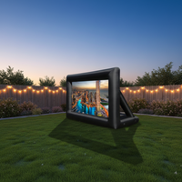 Écran de projection gonflable extérieur de 20 pieds, best-seller 2021, pour tous les projecteurs de télévision et les films