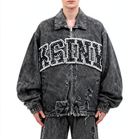 Veste de safari de grande taille pour l'extérieur en coton vintage vierge OEM personnalisé pour hommes, avec blocage de couleur, col rabattu, fermeture éclair sur le devant, travail décontracté.