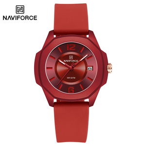 Nouvelle Montre-Bracelet pour Femme NAVIFORCE 7107 à Quartz Étanche avec Date et Bracelet en Silicone Lisse, Montre Décontractée Tendance - Product Image 5