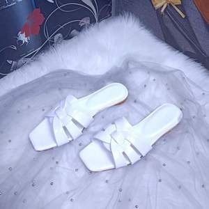 Summer Fashion Women's Genuine Leather Slip-On Open Toe Platform Slippers Anti-Slip Cushioning Beach Flattie - Product Image 5