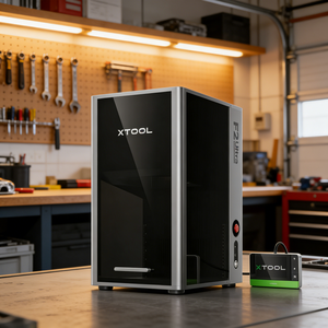 Xtool เครื่องแกะสลักเลเซอร์แบบคู่ไดโอด Mopa 40W 60W อัลตร้า <span class=keywords><strong>F2</strong></span> 220x220มม. พื้นที่ทำงานเครื่องแกะสลักสีโลหะความเร็วสูง - Product Image 1