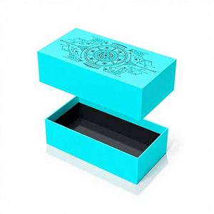Caja de embalaje para perfumes, ropa interior, cartón de cubierta, caja de regalo boutique, fábrica de impresión, bandeja rectangular fija personalizada UV - Product Image 1