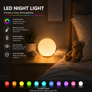 COOLQING Luz Nocturna LED Multicolor para Jardín, <span class=keywords><strong>Piscina</strong></span>, Bodas, Recargable, Resistente al Agua, con Control Remoto y Función de Atenuación - Product Image 5