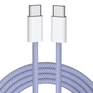 Cable USB C a USB C Trenzado Colorido Macar con Carga Rápida PD de 60 W y 12 Meses de Garantía para Teléfono Móvil - Product Image 5