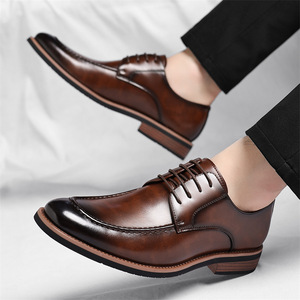 Chaussures Homme Imperméables Antidérapantes à Enfiler en Cuir Véritable – Mocassins Habillés Confortables pour le Bureau et Tenue Décontractée Professionnelle, Résistantes à l'Usure - Product Image 3