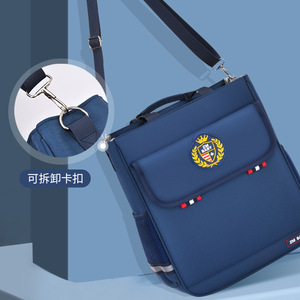 Zm Baby Elementary School Tutoring Bag 18 In Royal Blue Crossbody Shoulder Handbag For Ages 6-12 Unisex Student Tote - Product Image 3