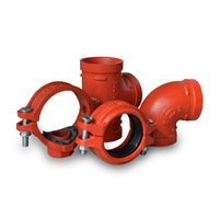 Raccords de tuyauterie en fonte ductile 65, collier de serrage à rainure, coude à 90 degrés, 114 galvanisé DN100, haute résistance à la pression