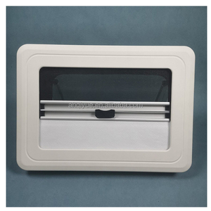 Ventana lateral de caravana 500x500mmPanel dual Camper RV Ventana de empuje de ángulo recto para remolque - Product Image 5