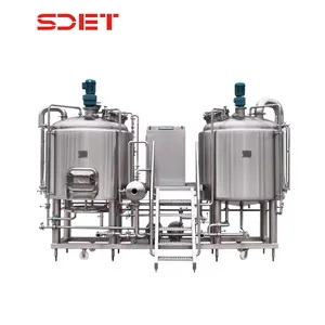 1000L thép không gỉ Micro Nhà máy bia thiết bị sản xuất bia máy bia Mash tun/lauter tun kết hợp