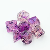 Ensemble de dés de jeu de table 7 pièces, style « caméléon » bicolore, effet scintillant, directement de l'usine, pour D&D