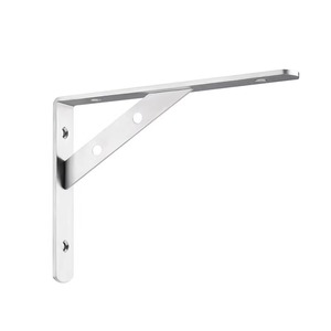 Support d'étagère triangulaire en acier inoxydable Zhan Han, fixation murale, support d'angle droit pour étagères, rangement et présentation - Product Image 1