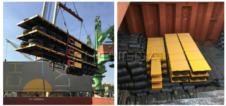 40 Feet Flatbed Trailer Shipping Modes