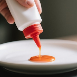 ขวดบีบพลาสติกทรงกระบอก PE ขนาด 250 มล. 8 ออนซ์ แบบเติมได้ สำหรับใช้ในครัวเรือน ใส่ซอส ซอสมะเขือเทศ น้ำมัน พร้อมฝาเกลียว - Product Image 4