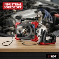 Caméra d'inspection de bougie d'allumage 6 mm, endoscope 8 pouces avec écran HD 1080P, étanche IP67, lumière LED pour l'inspection des cylindres de moteur