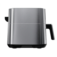Friteuse à air commerciale AOJA 10L 2200W en acier inoxydable avec écran tactile couleur, chauffage supérieur et inférieur, équipement de cuisine pour restaurant