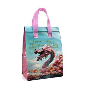 Sacs isothermes réutilisables personnalisés avec logo pour courses, pique-niques, et maintien au frais ou au chaud des aliments - Product Image 1