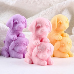 Molde de Silicona para Velas con Forma de Cachorro, Molde 3D para Velas Aromáticas, Decoración del Hogar, Molde de Resina para Velas con Aroma a Perro - Product Image 1