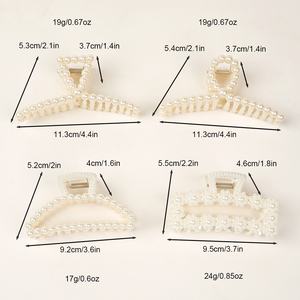 Pinces <span class=keywords><strong>à</strong></span> cheveux en perles de grande taille de qualité supérieure avec une prise ferme, conçues pour les chignons et les queues de cheval <span class=keywords><strong>à</strong></span> l'arrière de la tête, élégantes pour tous les jours pour les femmes - Product Image 6