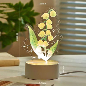 Lâmpada Atmosférica Criativa, Presente para o Dia dos Namorados, Luz Noturna Rosa, Lâmpada Pequena para Quarto de Meninas, Decoração de Mesa - Product Image 1