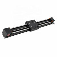Rel Linear 100mm 200mm 300mm Aktuator Linear Teleskopik Berpenggerak Sabuk untuk Printer 3D CNC dengan Bantalan Alloy Gear