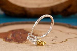 Anillo de Compromiso Elegante con Perlas Antiguas y Corona de Flores, Anillo de Diamantes, Joyería Hecha a Mano, Diseño Atemporal Brillante, Perfecto - Product Image 2