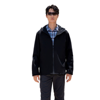 Veste de pluie imperméable pour hommes unisexe Imperméable Softshell léger avec fonction chauffante et chaude grande taille pour la randonnée et le voyage