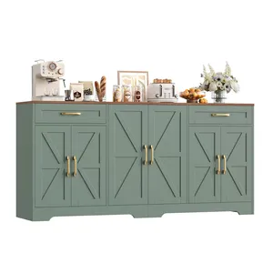 71'' Large Farmhouse <strong>Sideboard</strong> with Adjustable Shelves and 2 Large Drawers - Product Image 5