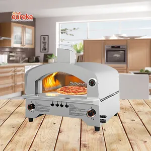 أعلى بيع فرن للبيتزا يعمل بالغاز الطبيعي في الهواء الطلق حديقة المطبخ الفولاذ المقاوم للصدأ المحمولة صغيرة البيتزا الفرن
