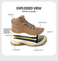 SafetyJogcer Desert S1 P SRC Signature Chaussures de sécurité à la mode Bottes de travail respirantes à bout en acier