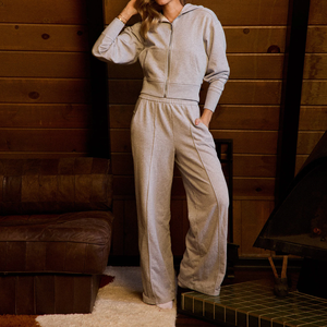 Top Quality <strong>Women's</strong> Crop Knitted Zip up <strong>Snuggle</strong> <strong>Hoodie</strong> Blanket <strong>Women</strong> Sweatsuits Two Piece Comfortable Breathable Zipper Hoodies - Product Image 3