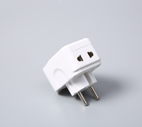 Konverter steker adaptor perjalanan, colokan Inggris 13A steker multi-guna dengan lampu indikator