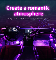 Lumière ambiante d'ambiance colorée USB LED bande lumineuse décorative intérieure lumière LED intérieure de voiture