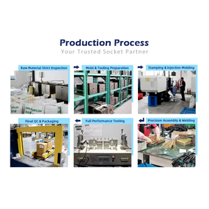 Enchufe de Extensión Redondo para Escritorio de Sudáfrica, 1 Tomacorriente de CA, 1 Puerto LAN, Regleta de Alimentación Empotrada para <span class=keywords><strong>Muebles</strong></span> - Product Image 6