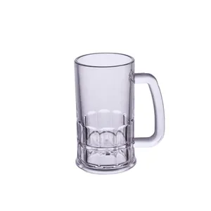 Guangzhou factory custom 12oz pc polycarbonate beer glass cups clear reusable beer glasses