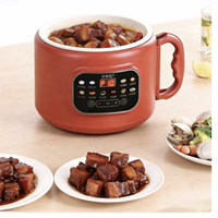 Cuisinière à riz 3L à faible teneur en sucre avec cuve en céramique, pour 4-5 personnes, avec fonction de réservation