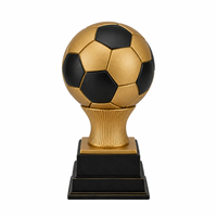 Trophée de football Weivista Champion, sculpture de ballon en résine, artisanat décoratif, récompense sportive d'équipe