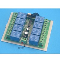 Télécommande sans fil 433Mhz DC 12V 8 CH RF