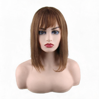 Perruques blondes claires et brunes de 26 '' de long pour une utilisation quotidienne de belle femme
