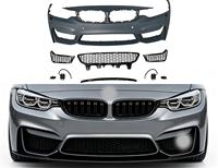 Kit carrosserie complet style M4 avec pare-chocs avant et jupes latérales pour BMW Série 4 F32 2014-2018 en plastique PP