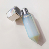 Bouteille d'huile essentielle en pierre naturelle pour la beauté Bouteille de parfum en cristal Bouteille de rouleau de pierres précieuses
