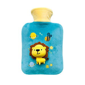Sac à eau chaude mignon de célébrité d'Internet kawaiii sac à eau chaude de couverture stéréoscopique de lion jaune - Product Image 5