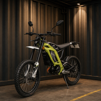 Moto tout-terrain électrique ZONSEN EX2 72V 4000W avec batterie 74V 32Ah, fourche inversée et roues à rayons pour la course