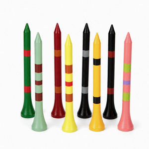 Tees de golf personnalisés en bois de bambou colorés – Vente en gros OEM pour entraînement, practice et tournois - Product Image 1