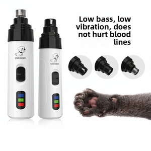 Elektrischer Nagelschleifer für Hunde & Katzen, wiederaufladbar, mit LED, geräuscharm & vibrationsarm, Set - Product Image 1