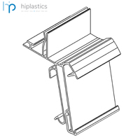 Hiplastics OPHDC Pantalla de supermercado Plástico PVC Tira DE DATOS ESL Soporte de etiquetas de precio digital