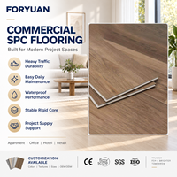 Plancher en vinyle SPC rigide à emboîtement facile de qualité professionnelle pour les projets de rénovation d'appartements résidentiels