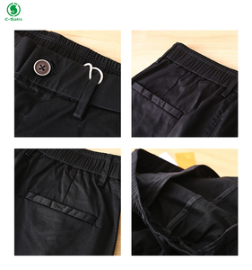 Fornitura diretta dalla fabbrica vita elastica nuovo stile cotone tinta unita pantaloni da uomo/nuovo arrivo Logo personalizzato pantaloni da uomo - Product Image 5