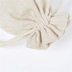 Sacs en coton mousseline à cordon de serrage 8*10cm, sacs en coton réutilisables avec cordon de serrage, sacs cadeaux en vrac - Product Image 4