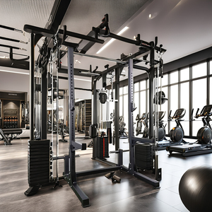 Jaula <span class=keywords><strong>de</strong></span> Potencia Unisex <span class=keywords><strong>de</strong></span> Grado Comercial para Sentadillas, para Gimnasio Interior y Levantamiento <span class=keywords><strong>de</strong></span> Pesas, Media Jaula con Función <span class=keywords><strong>de</strong></span> Ejercicio - Product Image 3