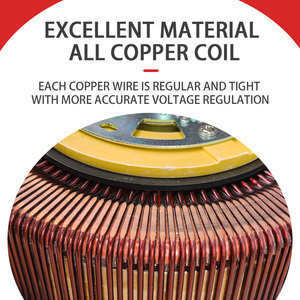 Ổn áp Điện áp chính xác cao hoàn toàn tự động điều chỉnh một pha 3000VA 3000W đầu vào 150-250V Đầu Ra 220V Đồng - Product Image 2